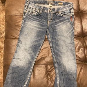 Silver capris size 30